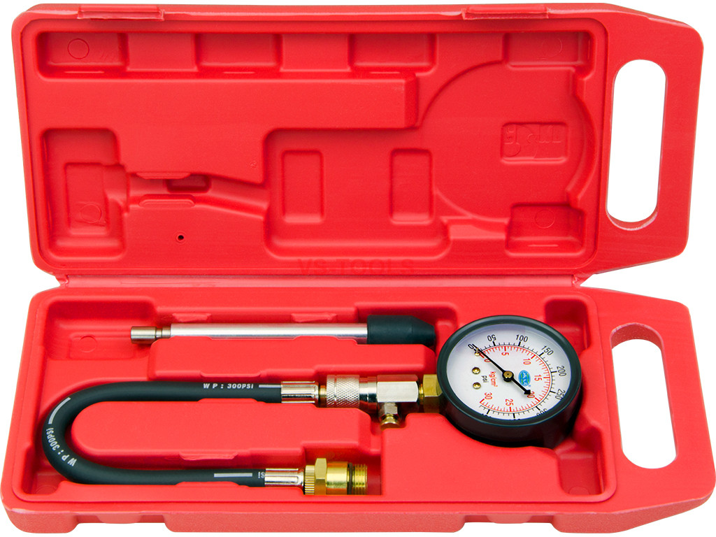 Engine Diagnostic Cylinder Spark Plug Compression PSI Tester